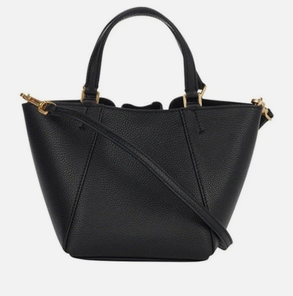 Tory Burch Magraw Dragonfly Black Leather Shoulder Bag - Picture 10 of 13